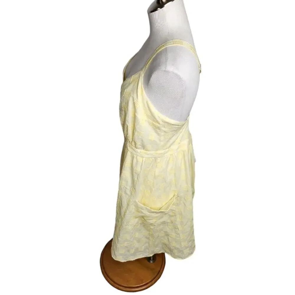 Modcloth Everyday Vacay Sleeveless‎ Dress Women's Size 14 Yellow - Picture 8 of 11